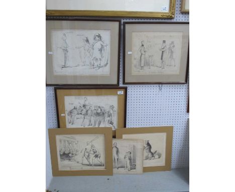 T. McLean, 26 Haymarket, Lithographs, 'Who Are We?', image 24 x 35.5cm, 'Robin Hood and Little John Fleecing the Church', 'Le