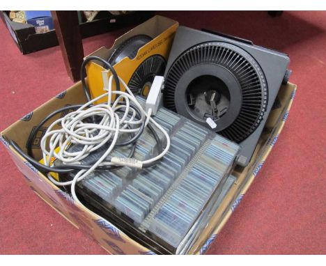 Kodak Slide Projector, (unsold tested for parts only), quantity of slides including Turkey, Yugoslavia, Austria