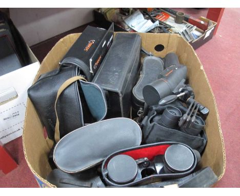 Barska Binoculars, Bolex 430 Camcorder 430 camcorder SBox HS-1520 headphones, etc:- One Box