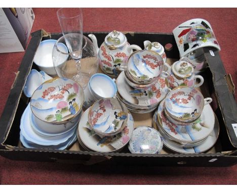 XX Century Japanese Egg Shell Tea Service, together with a Royal Staffordshire tea service, etc:- One Box.