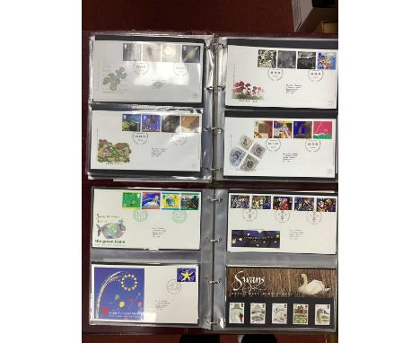 Stamps; Two albums of Great Britain first day covers, 120 covers manly 1990's good condition.