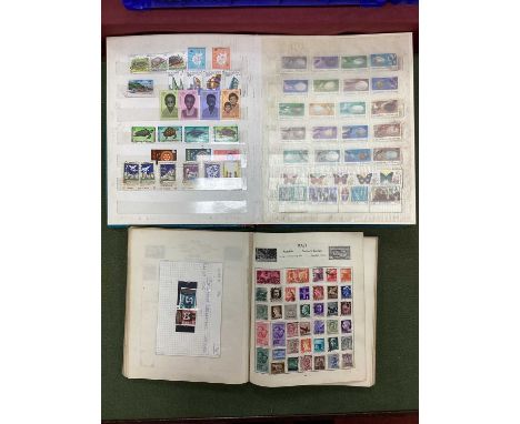 World Stamp Collection (mainly early), housed in a 'stirling' stamp album, plus a large collection of mint modern British Com