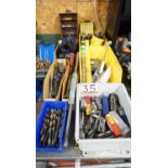 LOT - ASSTD DRILLS, TAPS C/W DRILL DOCTOR SHARPENING UNIT