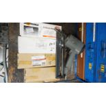 LOT - PENUMATIC NAILER & BOXES OF NAILS