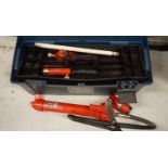POWERFIST HYDRAULIC HAND PUMP C/W (3) RAMS & CASE
