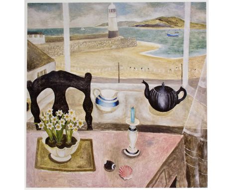 Sarah Bowman (Contemporary)'Untitled Cornish scene' print, in the style of Mary Fedden, unsigned, unframed, 54cm x 51cmCondit