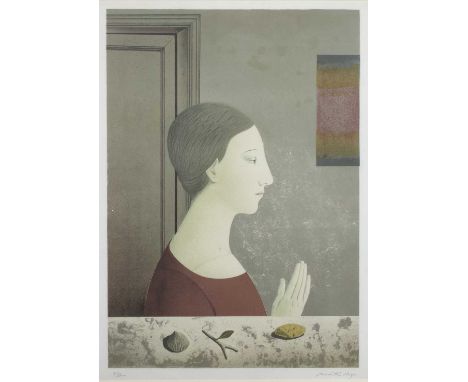 Martin Rigo (b.1949)'Untitled' lithograph, numbered 38/100, signed in pencil lower right, 70cm x 51cmCondition report: Minima