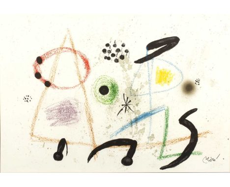 Joan Miro (1893-1983)'Maravillas con variaciones acrósticas en el jardín de Miró' lithograph, 49cm x 70cmProvenance: Third Se