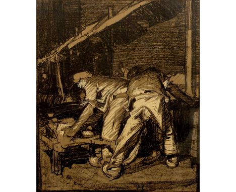 Frank Brangwyn (1867-1956) 'Brickmakers at work' lithograph, printed by Thomas Way, 28cm x 24cmCondition report: Overall good
