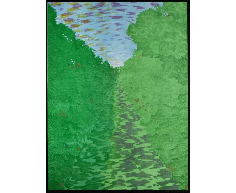 Val Ewens (British b.1946)'Hollow Path' lithograph, numbered 15/15, signed and dated 1980, in pencil lower right, 78cm x 58cm
