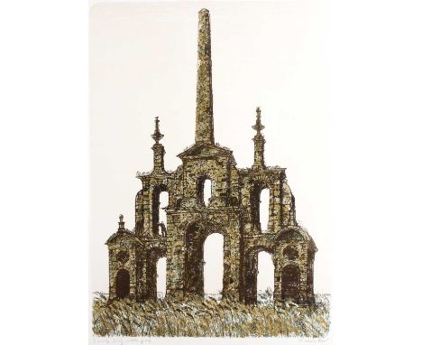 Richard Beer (1928-2017) 'Conolly Folly' lithograph, artists proof, signed in pencil lower right, unframed, 77cm x 57cmCondit