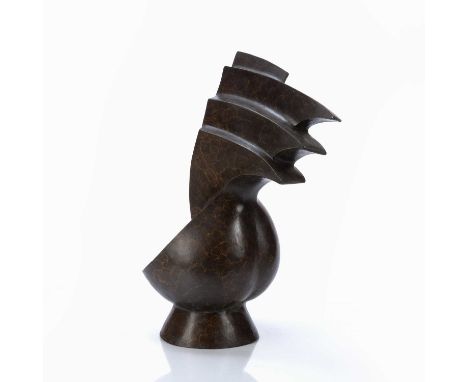 In the manner of Jean Chauvin (1889-1976)20th Century abstract bronze sculpture, possibly in the form of a bird, unsigned, 41