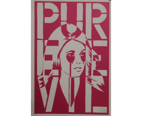 PURE EVIL, From the Car Boot Series, print. 35 x 50 cm.