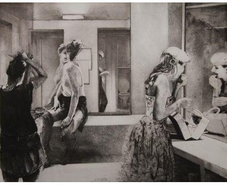 PENELOPE WURR (British), Ladies in Waiting, limited edition print, numbered 75/150, signed in pencil to the margin and dated 