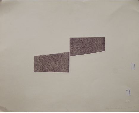 STEPHEN BUCKLEY (born 1944) British, limited edition abstract print, signed, numbered 10/50. 52 x 42 cm.