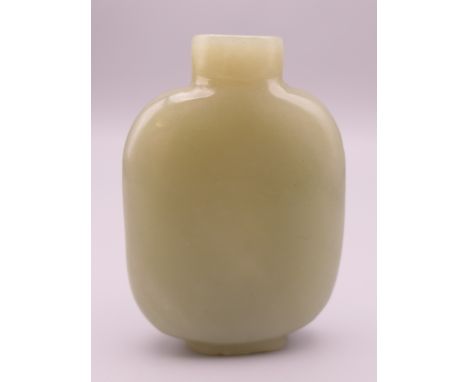 A jade snuff bottle.  7 cm high. 
