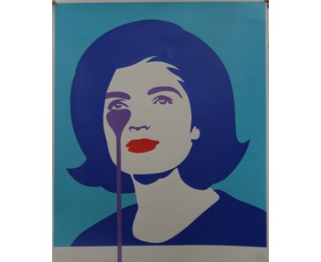 PURE EVIL, Jackie Kennedy, limited edition print, numbered 9/100. 70 x 85 cm.