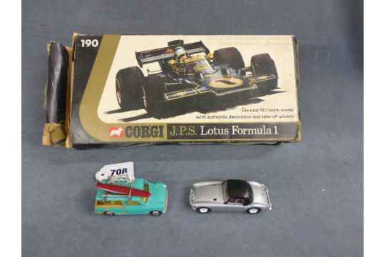 Boxed Corgi 190 Jps Lotus Formula1 Tatty Box Plus Corgi Austin