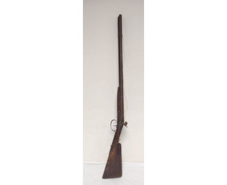 Antique 1830s regency percussion cap side by side shotgun by W.Mills 120 Holborn London (1822-1837) in relic condition. The g