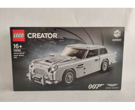 Lego Creator set No 10262 James Bond Aston Martin DB5. Open box with instructions. Creasing to box corners and instruction ma