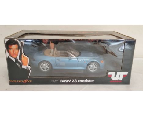 Boxed UT Models 1:18 scale&nbsp;James Bond Goldeneye BMW Z3 Roadster.&nbsp; 