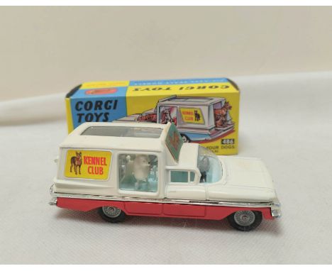 Corgi&nbsp;Toys model 486 Kennel Service Wagon with four dogs based off the Chevrolet Impala. Complete with all four dogs and