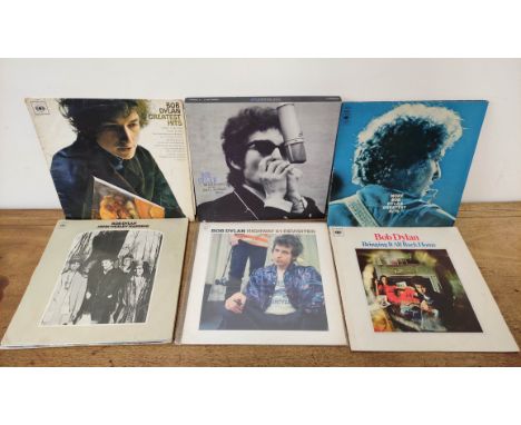 Collection of Bob Dylan Lps to include a reissue of Highway 61 Revisited and a first mono pressing of Bringing It All back Ho