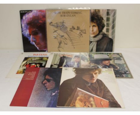 Collection of Bob Dylan albums to include 'Slow Train Coming', 'At Budokan', etc. 