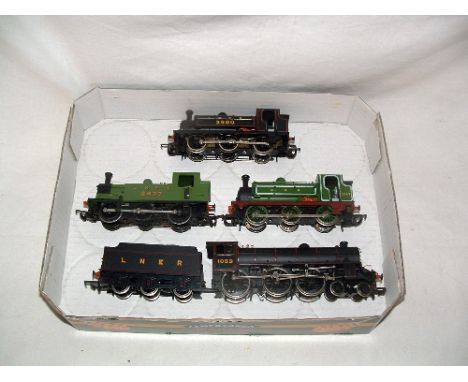 HORNBY/BACHMANN 4 x LNER/GNR Locomotives - R861 LNER Black Class J52 0-6-0T no3980 (Near Mint), R396 GNR Green Class 52 no 12