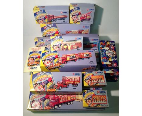 Corgi Classics Chipperfield's Circus, complete set of 12 x models: 97885; 97886; 97887; 97888; 97889; 97896; 96905; 97092; 97