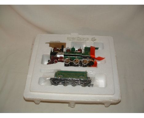 BACHMANN/HAWTHORNE VILLAGE 0n30 Xmas Express Trains - Thomas Kinkades Xmas Express 2-6-0 and 4 axle Tender with Instructions 