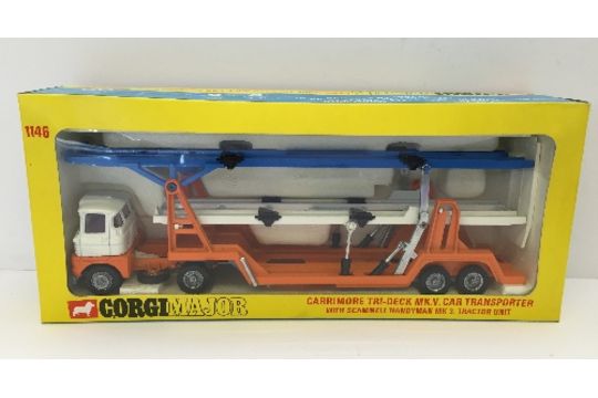 corgi major toys carrimore car transporter