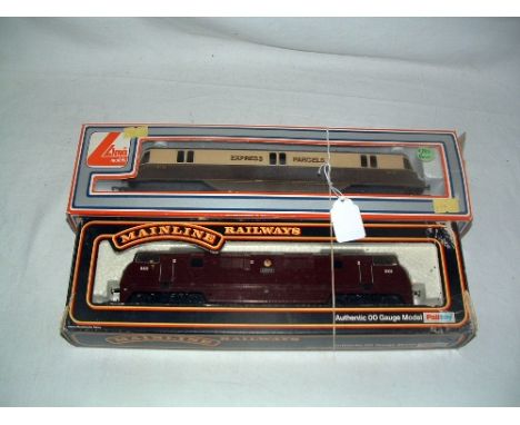 LIMA/MAINLINE - Lima 205143 GWR Brown/Cream Express Parcels Railcar no 34 (Mint in a Good Box) and Mainline 37-073 BR Maroon 