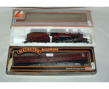 LIMA 205119 LMS Crabb 2-6-0 (Excellent in a Good Box) and a Mainline Maroon Composite (Excellent in a Brake Coach Box)