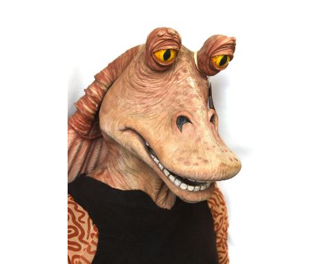 Star Wars: The Phantom Menace (1999) - Jar Jar Binks (Signed) Ahmed Best Costume. Jar Jar Binks,1:1 Scale replica suit with L