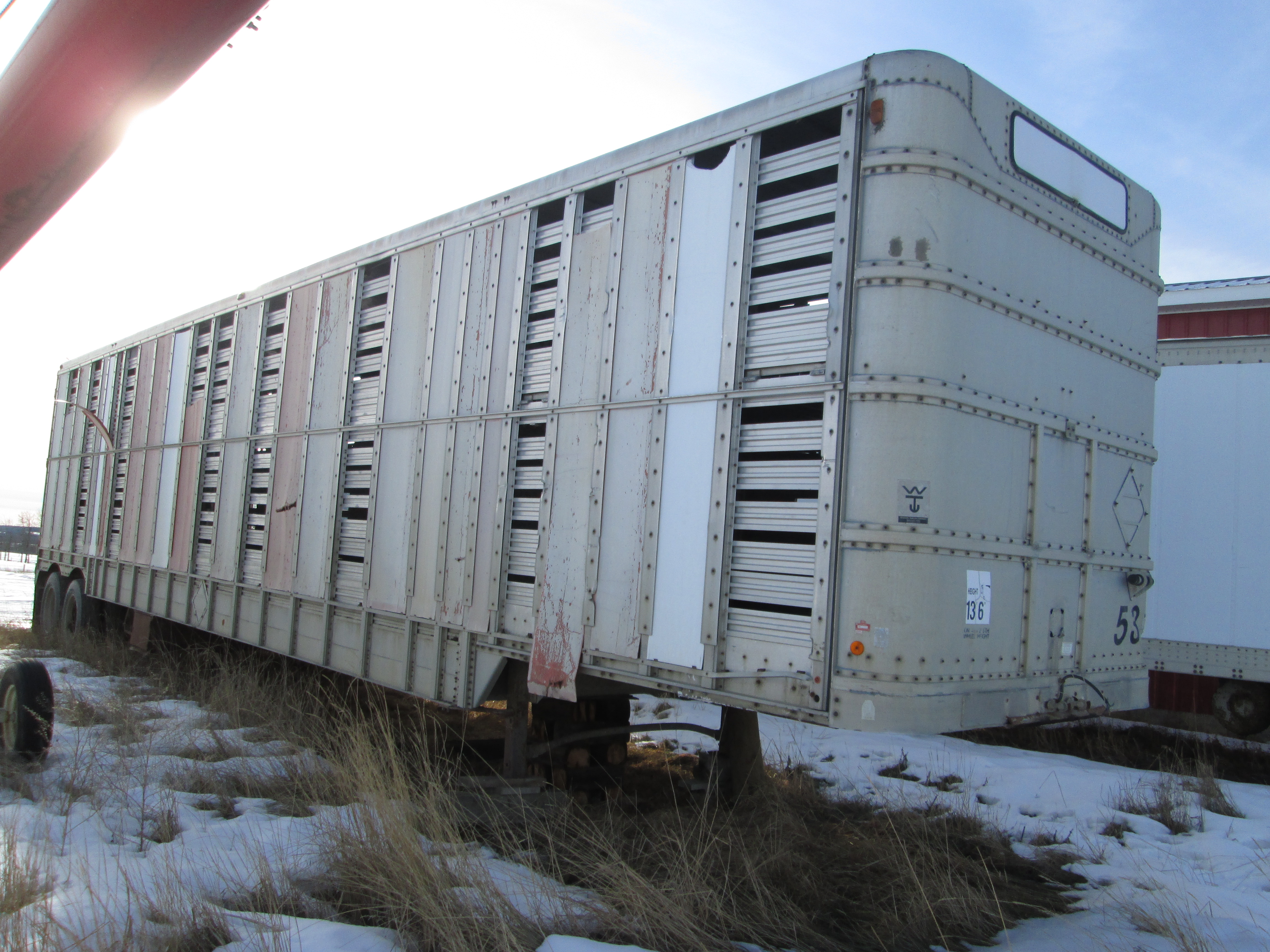 1986 53' Wilson TA cattle liner