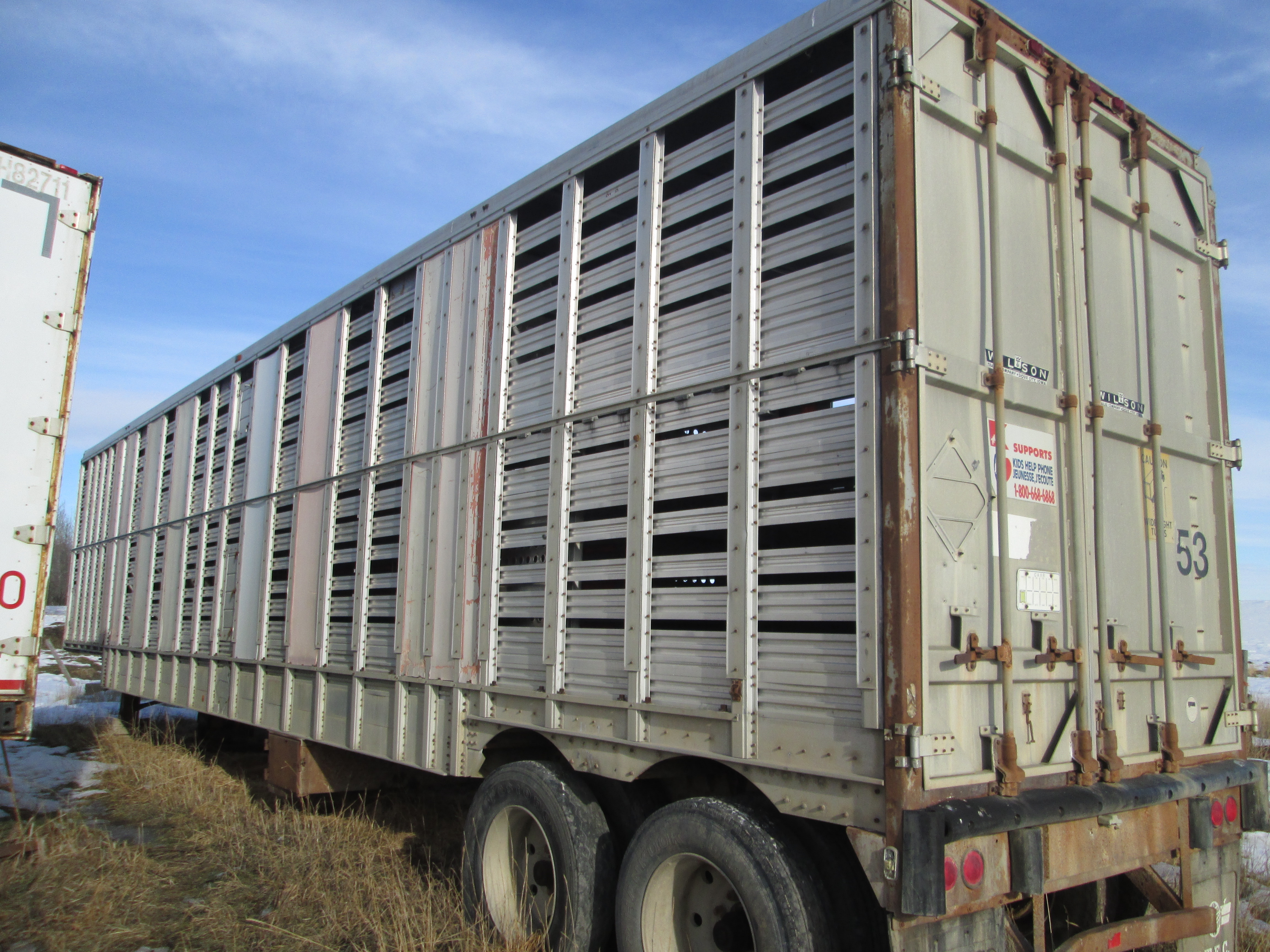 1986 53' Wilson TA cattle liner
