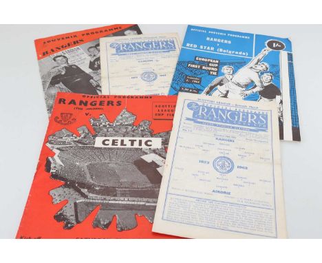 RANGERS F.C., COLLECTION OF PROGRAMMES, CIRCA 1960s all-home ties, including domestic league and cup games (1964 SC final, 19