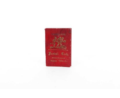 FERNCLIFFE F.C., MEMBERSHIP CARD, 1906/07  gilt tooled red morocco boards, interior named and addressed in pen for ...John Ma