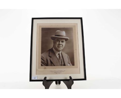 WILLIAM 'WILLIE' MALEY OF CELTIC F.C., PHOTOGRAPH, CIRCA 1940s by R. Clements Lyttle of Belfast, with inscription to mount, f