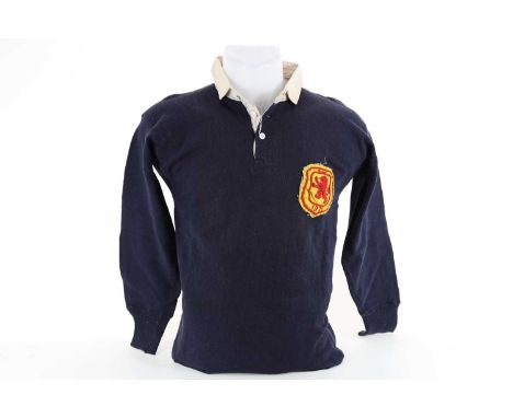 ANDY CUNNINGHAM OF SCOTLAND, MATCH WORN JERSEY, 12TH FEBRUARY 1921  vs. Wales, embroidered crest, interior T. R. CHARLTON lab