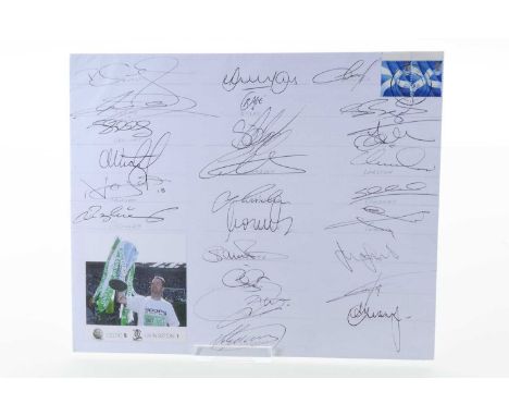 CELTIC F.C., COLLECTION OF SIGNED COVERS,  comprising League Cup final 2000, vs. Livingston 6th April 2002, Feyenoord 22nd Ja