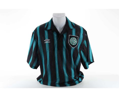 CELTIC F.C., MATCH WORN UEFA CUP JERSEY, CIRCA 15TH SEPTEMBER 1992 believed worn by Joe Miller in the first round first leg t