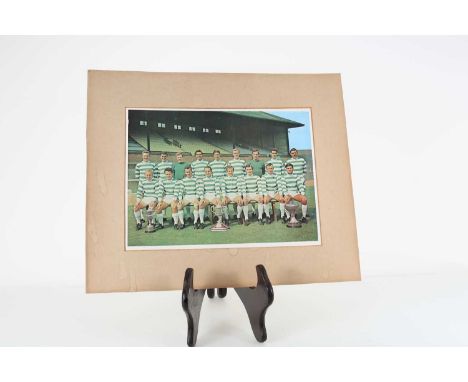 CELTIC F.C., COLLECTION OF LISBON LIONS ITEMS, comprising a signed 25th anniversary dinner menu, Bobby Lennox, Billy McNeil a