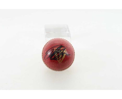 ALASTAIR COOK, SIGNED CRICKET BALL, with COAsize 5 1/2