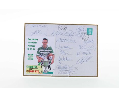 CELTIC F.C., COLLECTION OF SIGNED COVERS,  comprising Scottish Cup winners 2001, League Champions 2000/01, vs. Feyenoord 22nd