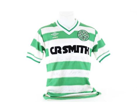 CELTIC F.C., SIGNED PLAYER ISSUE JERSEY CELTIC F.C., 1982/84 seventeen signatures, Umbro label, short-sleeve