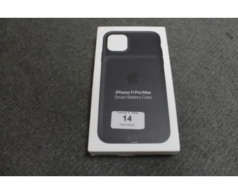 Apple : iPhone 11 Pro Max Smart Battery Case, model A2180, black, brand new & boxed. (R.R.P. £129.00)