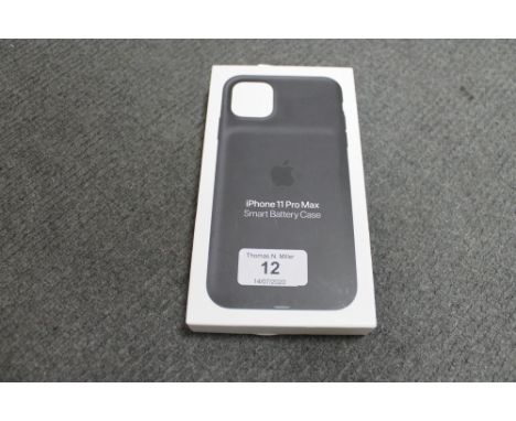 Apple : iPhone 11 Pro Max Smart Battery Case, model A2180, black, brand new & boxed. (R.R.P. £129.00)