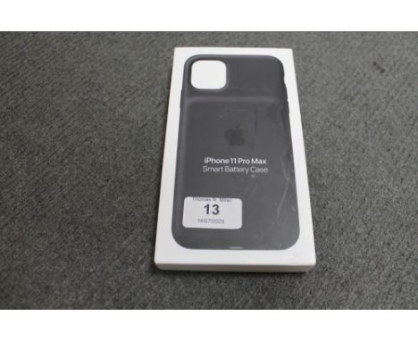 Apple : iPhone 11 Pro Max Smart Battery Case, model A2180, black, brand new & boxed. (R.R.P. £129.00)